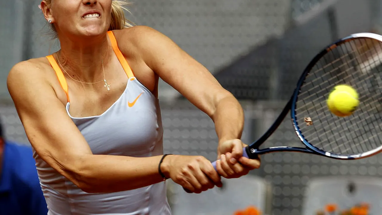 Maria Șarapova s-a retras de la turneul de la Roma, înaintea sferturilor de finală