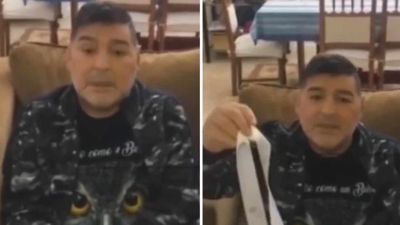 Diego Armando Maradona s-a dat iar în spectacol! Starul argentinian este acum în „război” cu fiica lui. Nimeni nu l-a mai văzut așa | VIDEO