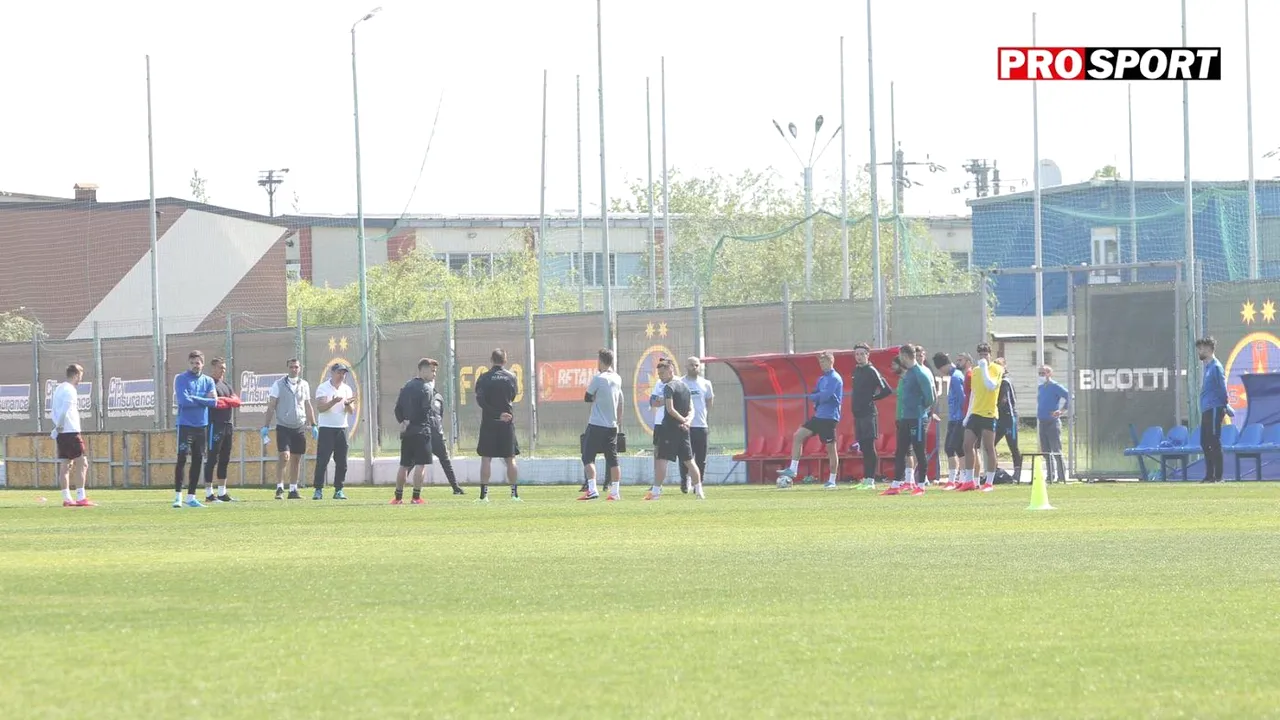 Imaginile momentului în fotbalul românesc: FCSB a reluat, oficial, antrenamentele! FOTO EXCLUSIV