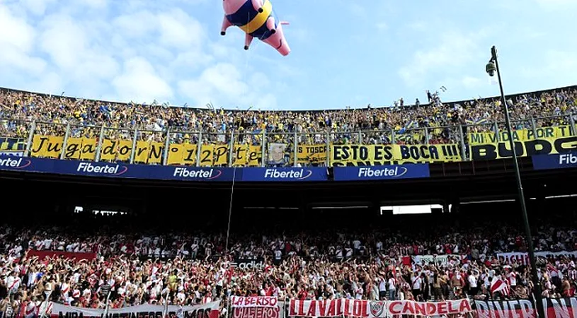 AROGANȚĂ‚ MAXIMĂ‚ a fanilor lui River către cei de la Boca Juniors!** Vezi ce coregrafie au avut 