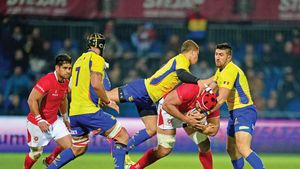 Naționala de rugby s-a chinuit cu Germania, scor 17-12. "Stejarii" au fost conduși de două ori pe tabelă și au obținut victoria în ultimul minut