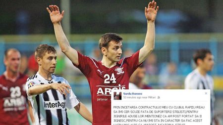 "Spovedania" lui Surdu!** Mesajul incredibil pentru fanii steliști, imediat după ce a plecat de la Rapid! VIDEO Explicația gestului