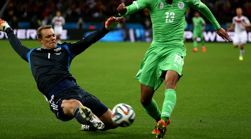 Becken-Neuer. Portarul nemților s-a jucat cu focul în meciul cu Algeria. 