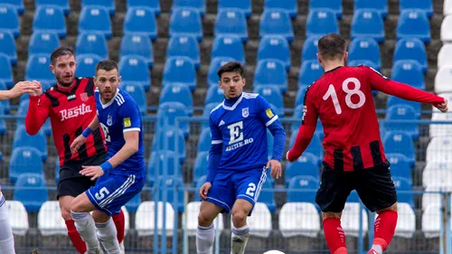 ”FC U” Craiova și-a pierdut invincibilitatea cu CSM Reșița. Trupa lui Eugen Trică a pierdut amical cu echipa lui Dorinel Munteanu