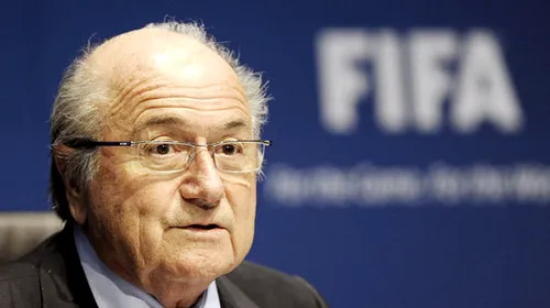 Blatter rămâne pe poziții: „Campionatul Mondial din 2018 se va desfășura în Rusia. Va aduce stabilitate în estul Europei”