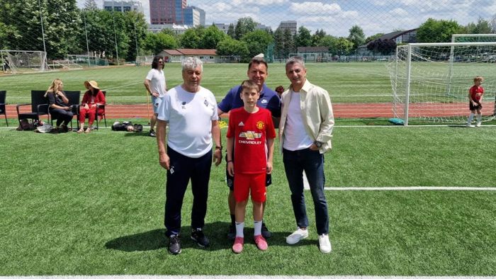 Mircea Lucescu și Răzvan Lucescu au mers împreună să vadă viitorul fotbalist al familiei