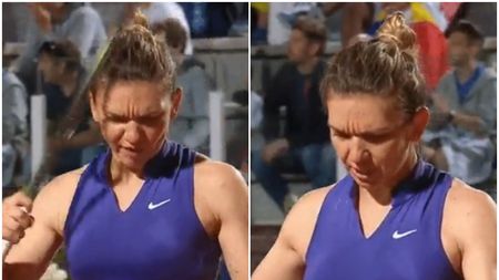 Momente de necrezut în meciul Simona Halep - Danielle Collins! Românca și-a dat cu racheta în cap, a căzut și s-a certat cu arbitrul: „Uită-te la meci!" | VIDEO