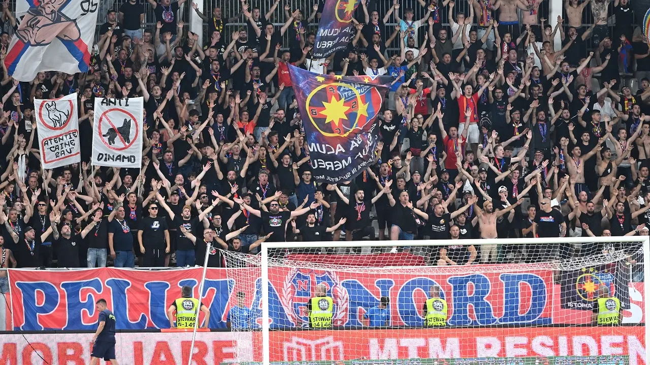 Reacție furioasă a fanilor CSA Steaua, după ce fanii rivalelor Dinamo şi FCSB s-au unit şi au scandat împotriva echipei Armatei: 
