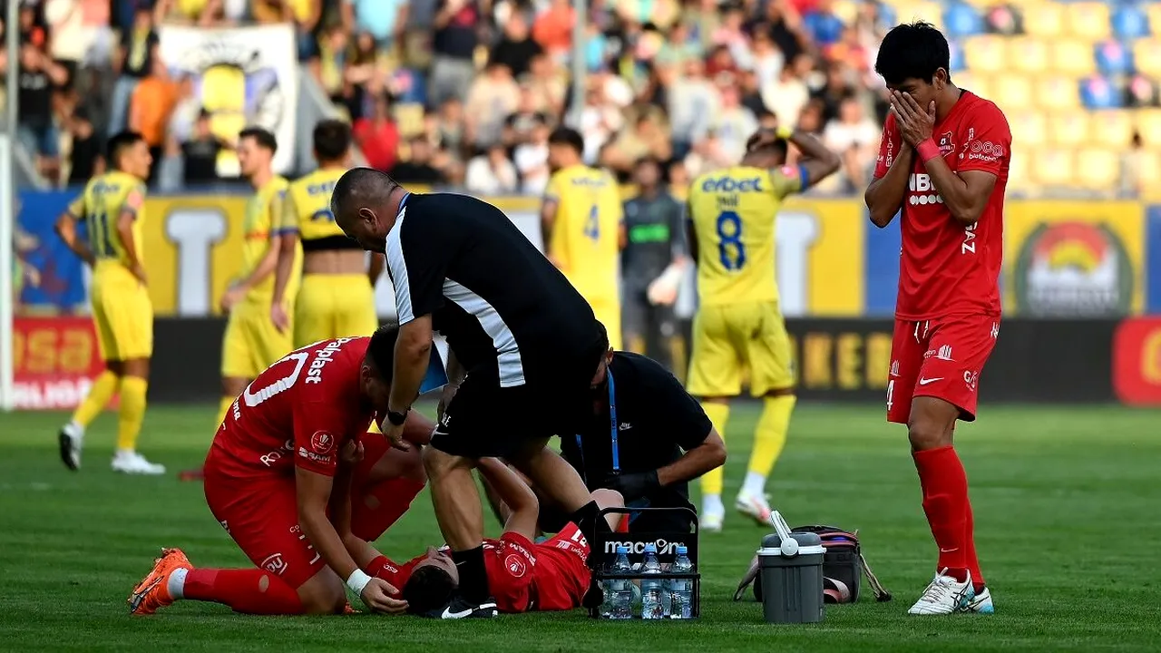 Cum s-a produs accidentarea horror suferită de Dragoș Iancu în meciul Petrolul - Hermannstadt! | FOTO