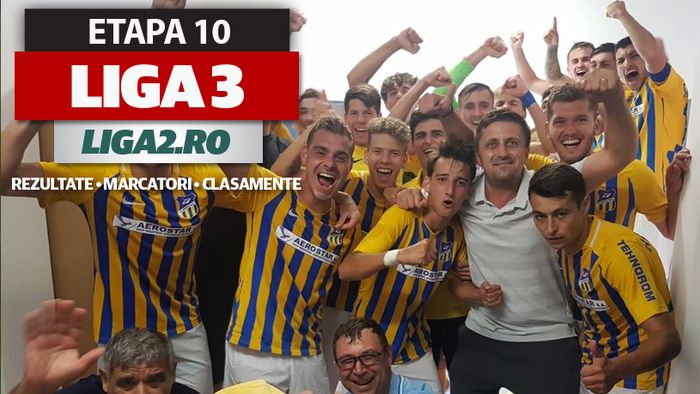 Liga 3, etapa 10, rezultate și marcatori | Aerostar câştigă derby-ul cu Oţelul, CS Afumați și Progresul Spartac obțin victorii la scor. Slatina umileşte liderul, ”FC U” Craiova trece de Fortuna