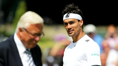 Pe urmele Serenei Williams: Fabio Fognini a primit treia cea mai mare amendă din istoria tenisului, după ce l-a amenințat pe supervisorul meciului că îi rupe racheta în cap