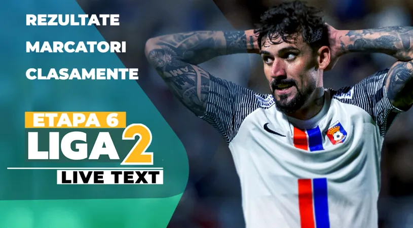 Etapa 6 Liga 2 | Multe goluri din penalty și trei eliminări. Chindia se împiedică din nou la Câmpulung Muscel, Sepsi OSK se impune la limită la Dumbrăvița. Doar în meciul de la Bacău nu s-a înscris