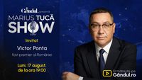 Marius Tucă Show începe luni, 17 august, de la ora 19:00, pe Gândul. Invitat: Victor Ponta