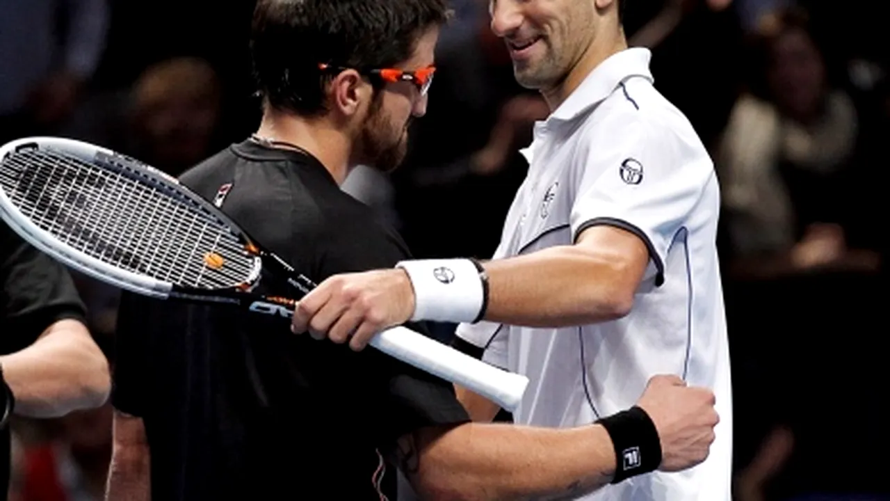 Djokovic, învins de Tipsarevic la Turneul Campionilor de la Londra
