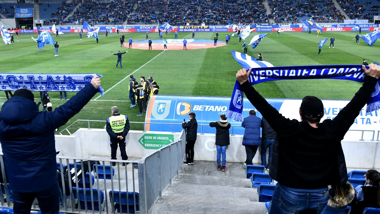 Universitatea Craiova așteaptă 7.500 de oameni la derby-ul cu CFR Cluj: „Așa cum te duci la aeroport, așa îți iei și biletul”