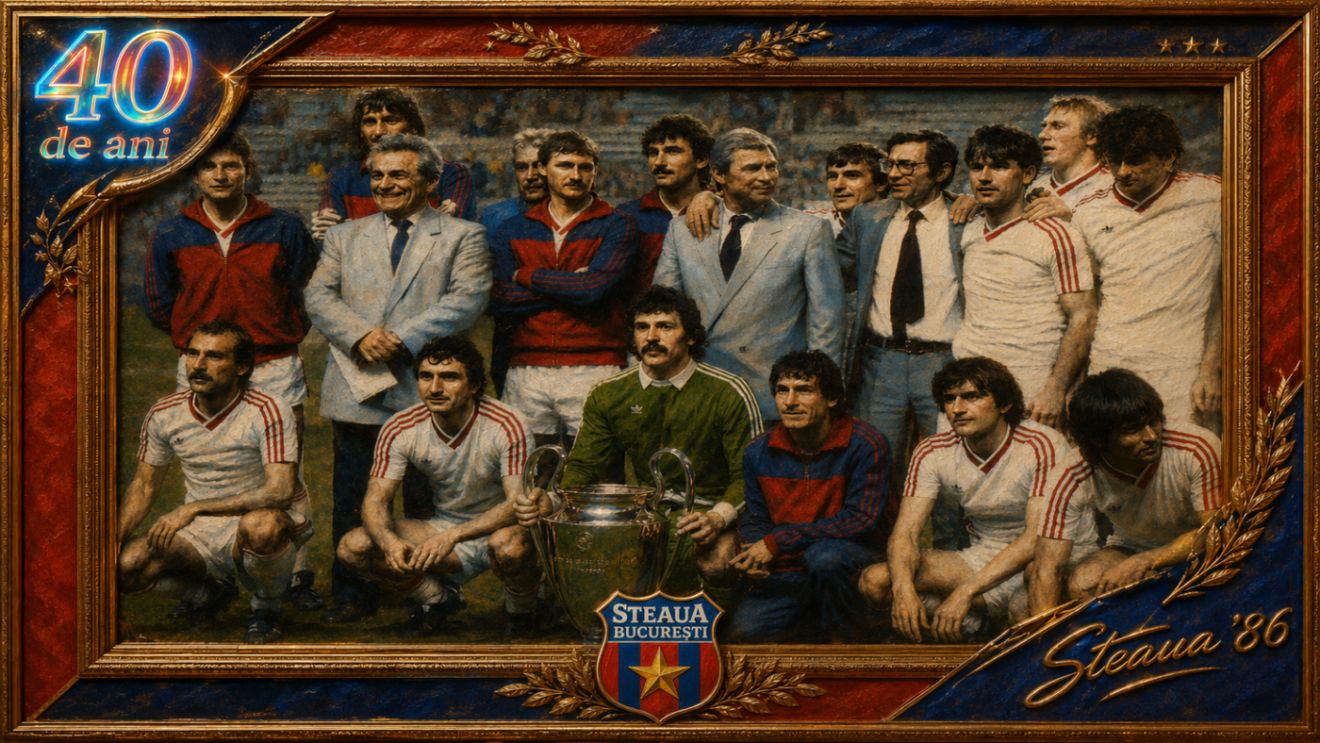 STEAUA '86, OPERĂ DE ARTĂ UNIVERSALĂ. 40 de ani de la câștigarea Cupei Campionilor Europeni. Catalanii plâng și acum: „Finala fatidică pentru Barcelona”