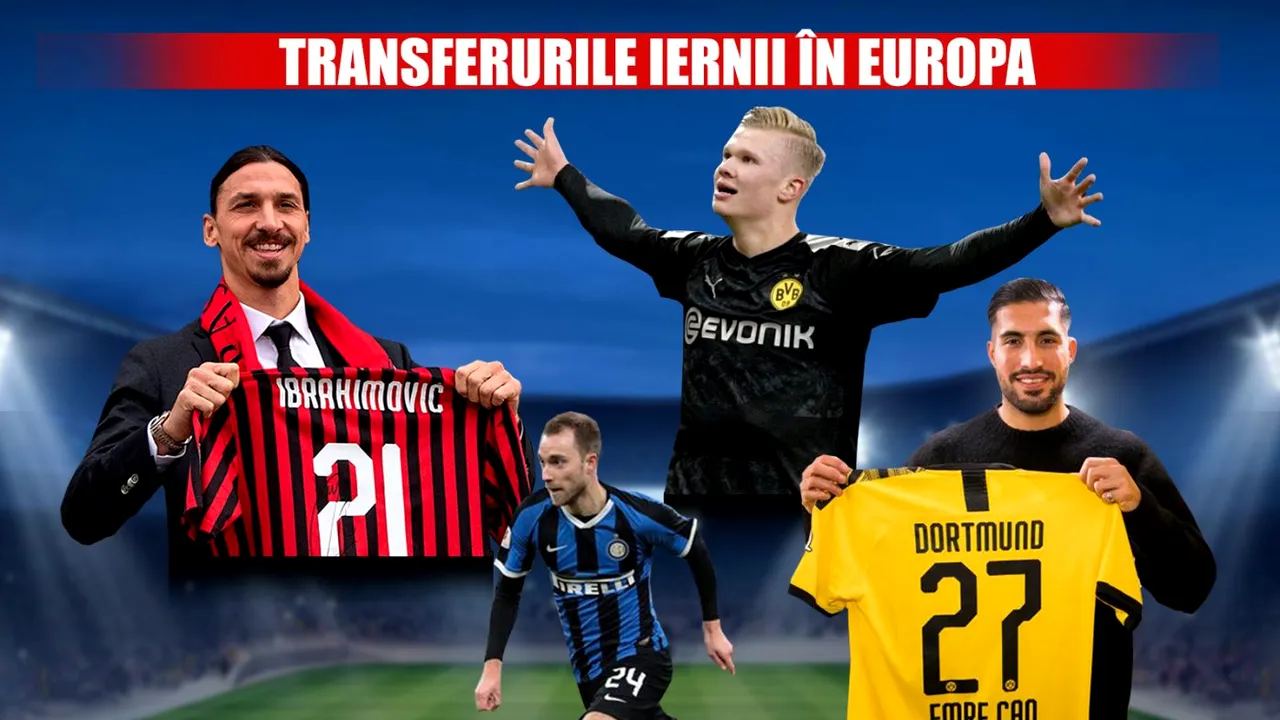 Ibrahimovic a revenit la Milan, Eriksen e noua vedetă din Serie A, iar Bruno Fernandes promite spectacol în Premier League. Toate mutările din iarna 2020 sunt AICI