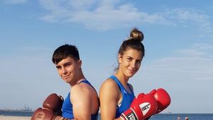 Poveste de dragoste în ringul de box. "A fost o scânteie între noi"