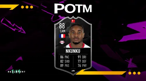 POTM Christopher Nkunku în FIFA 22! Mijlocașul este jucătorul lunii din eBundesliga și are un super-card