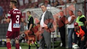 Șumudică dă vina pe arbitraj și oboseală pentru înfrângerea cu CFR:** " Tot ce a fost la limită a dat într-o singură direcție!"