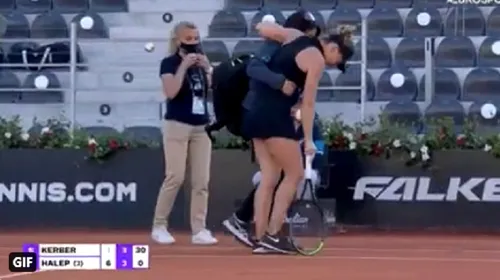 Moment teribil! Simona Halep a suferit o accidentare urâtă la scorul de 6-1, 3-3 și a abandonat meciul cu Angelique Kerber, în turul 2 la Roma. Video Online