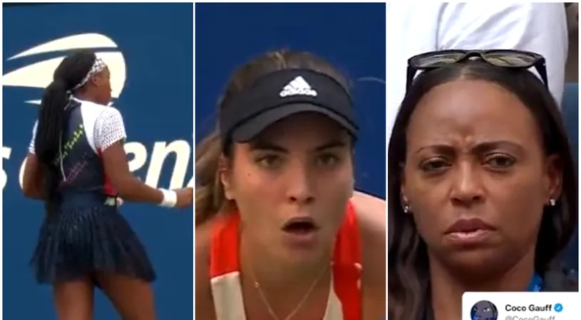 Fază memorabilă la US Open! Cum a fost surprinsă mama lui Cori Gauff la meciul cu Gabriela Ruse, după ce americanca a reușit cel mai rapid serviciu din turneu | VIDEO