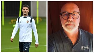 Selecționerul Bosniei a apărut, pe internet, în timp ce îl prezenta pe Dennis Man, la o întâlnire cu antrenorii. FOTO