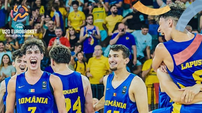 Performanță pentru tineri tricolori: România joacă azi finala la EuroBasket Under 20 la baschet masculin! Victorie cu Finlanda în penultimul act