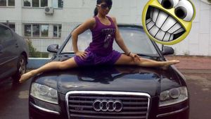 Mașinile steliștilor "călărite" de fanele înfocate!