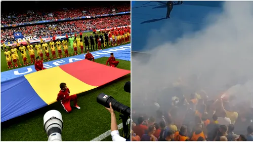 UEFA a deschis o procedură disciplinară împotriva României după meciul cu Elveția! VIDEO | Momentul în care fanii tricolorilor au „aprins” peluza de pe Parc des Princes