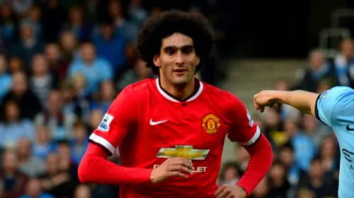 FOTO | Gest oribil făcut de Fellaini în derby-ul orașului Manchester. Belgianul l-a faultat pe Aguero, apoi l-a scuipat. Van Gaal îi ia apărarea