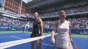 FOTO | Gestul care "ustură" la buzunar! Halep riscă o amendă din partea organizatorilor de la US Open după eliminarea suferită în fața lui Kanepi