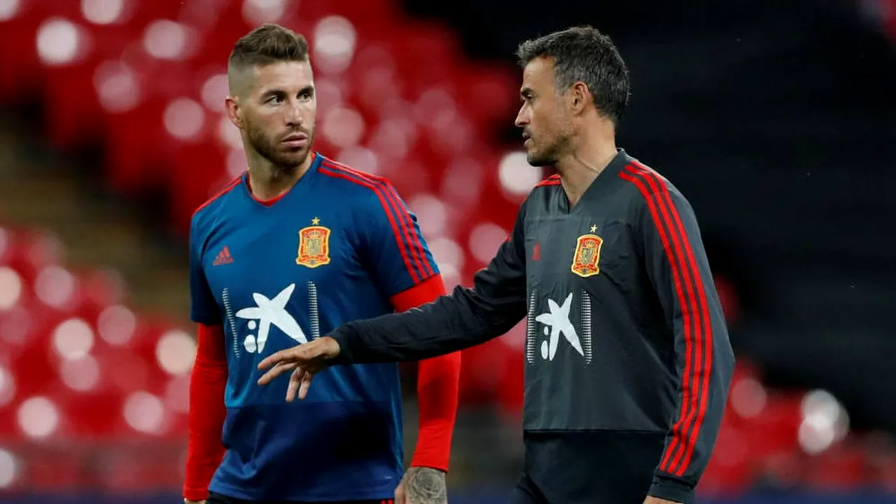 Spania, fără Luis Enrique la meciul cu Malta. Sergio Ramos simte momentul greu și face pasul în față: 