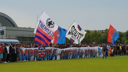 Predescu, eroul zilei pentru CSA Steaua: "Mi-am dorit să înscriu primul gol de la revenire!" 1000 de suporteri au asistat la meci