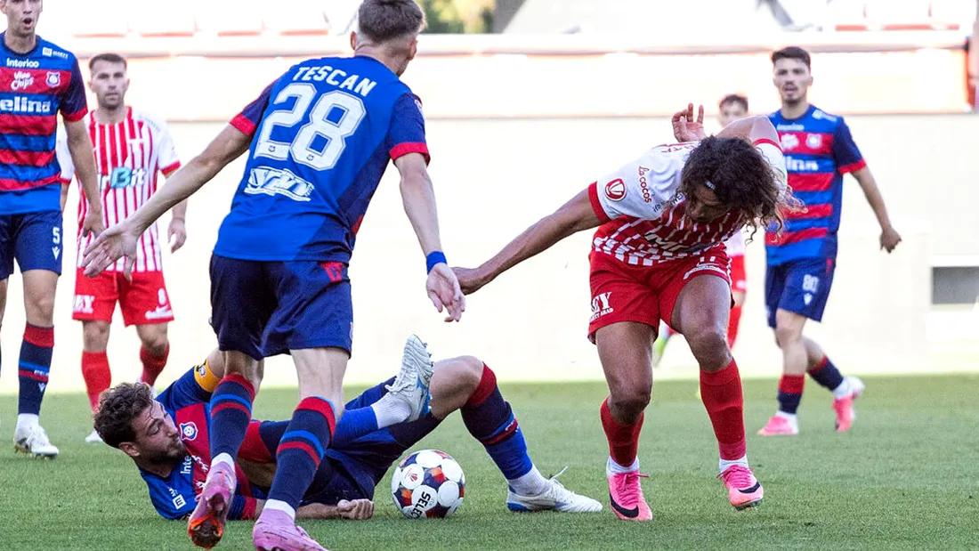 FC Bihor s-a bătut singură în amicalul cu UTA, în care Erik Lincar le-a dat ”tema apărării” jucătorilor săi