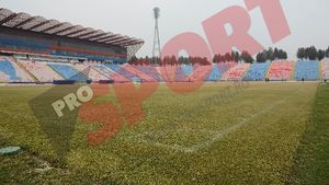 Steaua s-a antrenat pe un teren degradat!** Cum arată suprafața de joc din Ghencea FOTO