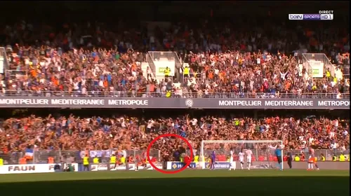 Aproape de o tragedie! FOTO | Fanii s-au prăbușit în teren la un meci din Ligue 1, iar partida a fost întreruptă minute bune