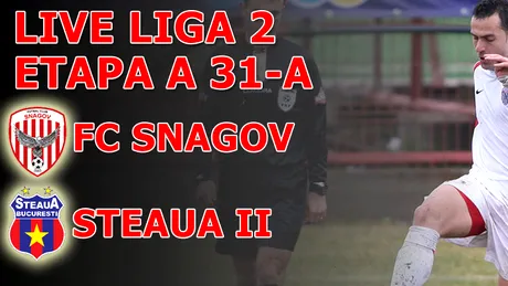 Adormiți de Ene / ** FC Snagov - Steaua II 3-2