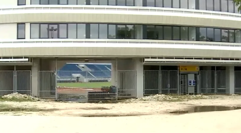 Stadionul neterminat din Tg. Jiu, inclus în bilanțul Vioricăi Dăncilă la capitolul realizări