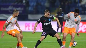 Prime uluitoare pentru fotbaliştii care au reuşit cea mai mare surpriză din Superliga! Cât ia fiecare jucător pentru victoria cu FCSB: e o sumă mult mai mică decât salariul minim pe economie din România! EXCLUSIV