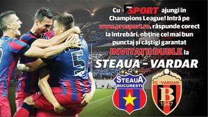 ProSport te trimite în Champions League! UPDATE: Ei au câștigat bilete la Steaua - Vardar!