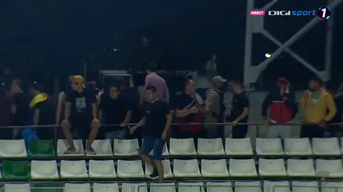 Tensiuni la Sf. Gheorghe! Fanii lui Dinamo au intrat din nou în conflict cu suporterii lui Sepsi: „Ria, ria, Ungaria”