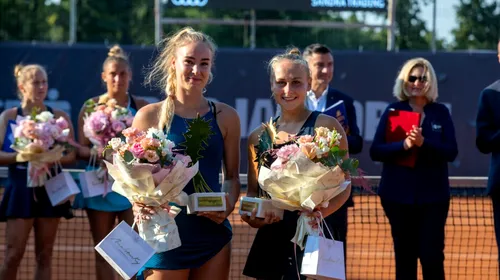 Zi memorabilă la turneul de la Iași! După ce Ana Bogdan a triumfat la simplu, Andreea Roșca a cucerit titlul de dublu | FOTO & VIDEO