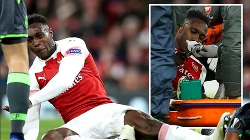 Panică la Arsenal - Sporting! Welbeck a suferit o accidentare îngrozitoare. I s-a pus masca de oxigen și a fost scos cu targa de pe teren | FOTO&VIDEO