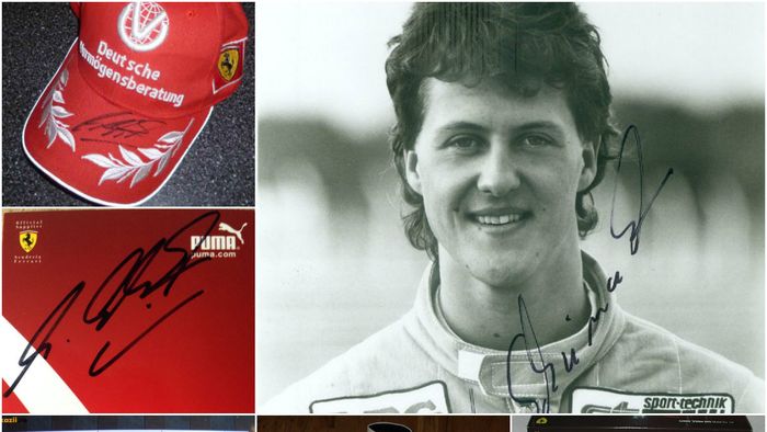 Cum și-au triplat valoarea pe site-urile de vânzări articolele lui Michael Schumacher: de la 600 de dolari o șapcă purtând autograf, la 3.500 de euro un ceas, în România