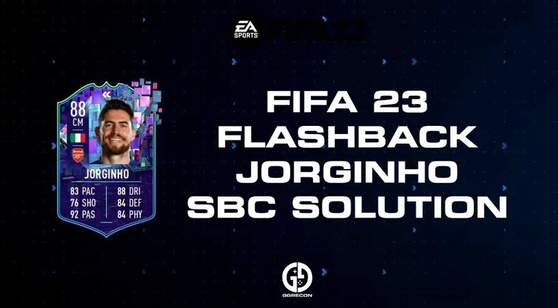 Jorginho în FIFA 23. Mijlocașul a primit un super-card Flashback din seria Team Of The Year