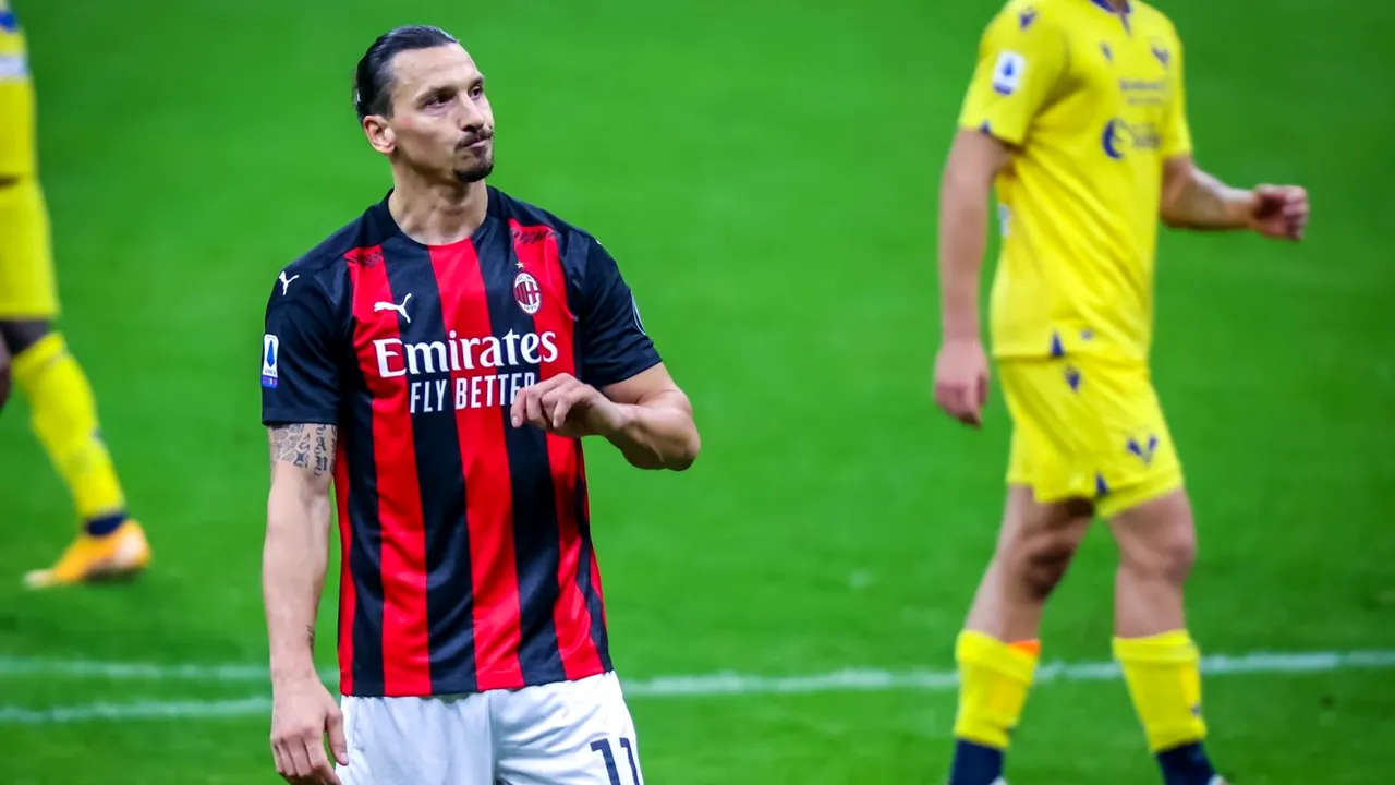 Zlatan Ibrahimovic s-a făcut de râs cu Verona! A bătut ca la rugby un penalty, dar a salvat-o pe Milan cu golul din prelungiri | VIDEO