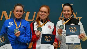 Laura Coman trage bine și în 2018! Dinamovista a ocupat locul trei la concursul internațional de aer comprimat de la Munchen