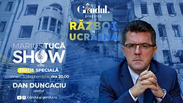Marius Tucă Show – ediție specială vineri, 30 septembrie, de la ora 20.00, live pe gândul.ro