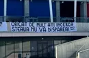 Ultrașii CSA Steaua nu l-au uitat pe Gigi Becali. Ce au putut să afișeze în ziua în care FCSB se încoronează campioana României: „Pomană la Palat”